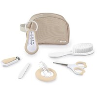 Verzorgingsset 7 accessoires clay met toilettas