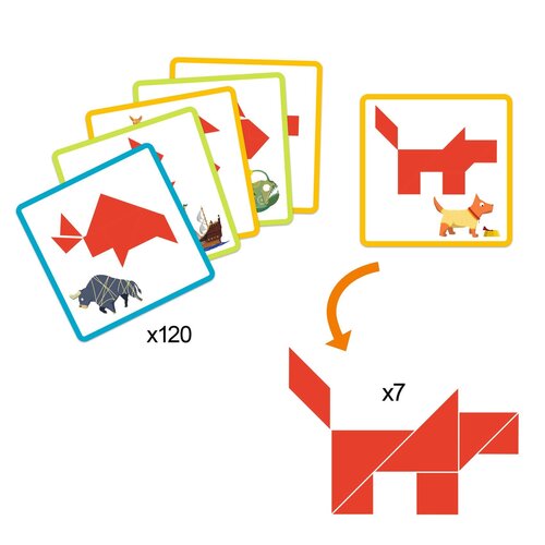 Djeco Spel - Sologic "Tangram" (6-99j)