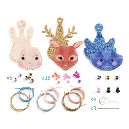 Djeco DIY - 3 glinsterende kettingen maken (7-12j)