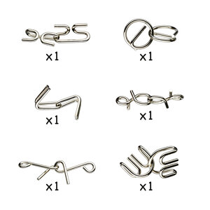 Djeco Breinbreker - 6 Metalen puzzels "Crazix" (7-99j)