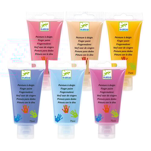 Djeco Vingerverf - 6 tubes 'sweet' (+18m)