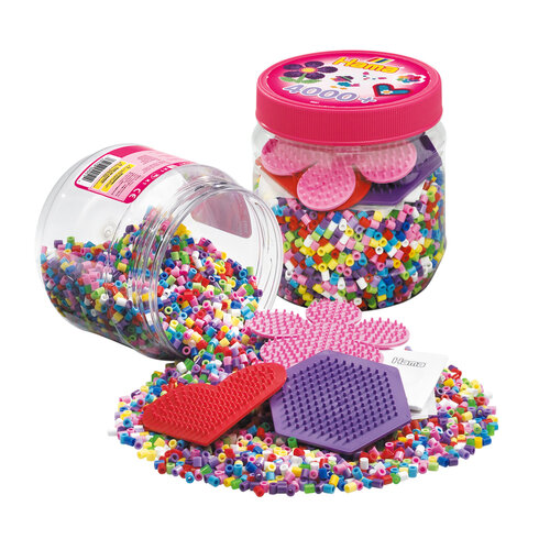 Hama Hama Strijkkralenset in Pot - Pastel Mix, 4000st.