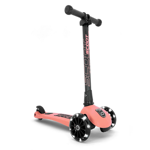 Scoot & Ride SCOOT AND RIDE - HIGHWAYKICK 3 LED - PEACH