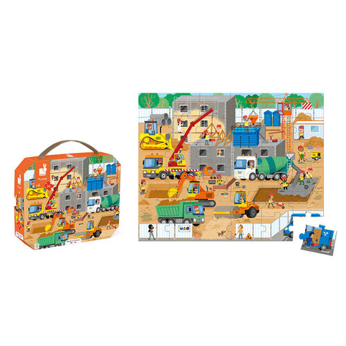 Janod Puzzel 'Bouwplaats' 36st