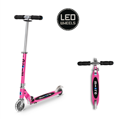 Micro Steps Micro Sprite LED - 2-wiel vouwstep "Roze" Micro Steps Micro Sprite LED - 2-wiel vouwstep "Roze"