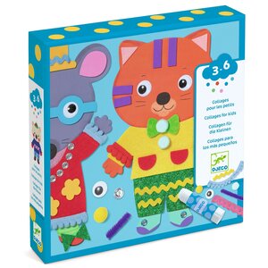 Djeco Knutseldoos - Collages 'Schattige Dieren' Djeco Knutseldoos - Collages 'Schattige Dieren'
