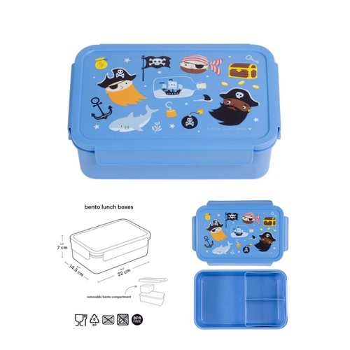 A Little Lovely Company Bento Lunch Box - Pirates