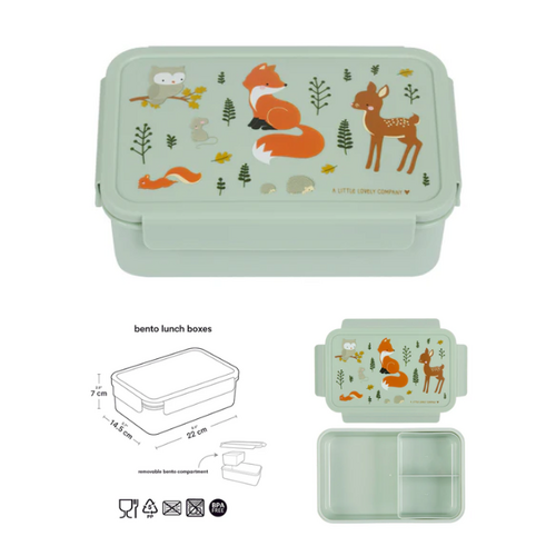 A Little Lovely Company Bento Lunch Box - Forest Friends