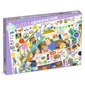 Djeco Observation Puzzel - Verjaardagsfeest 54st. (+4j) Djeco Observation Puzzel - Verjaardagsfeest 54st. (+4j)