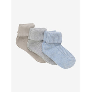 Minymo Minymo - Baby sock rib (3 pack) - Winter Sky