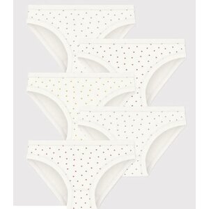 Petit Bateau Set van 5 katoenen meisjesslips met hartjes