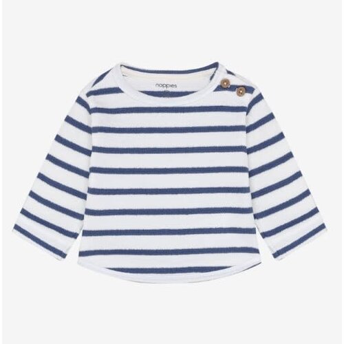 Noppies Noppies - Tee LS stripe - Gray Blue