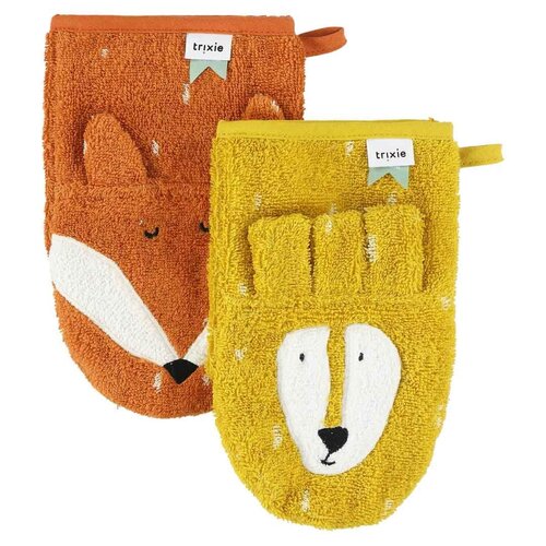 Trixie Washandjes 2-pack | Mr. Lion - Mr. Fox