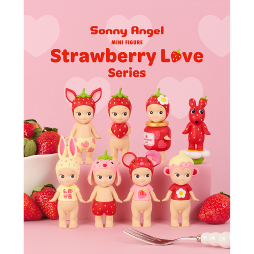 Sonny Angel Sonny Angel - Strawberry Love Serie (1 stuk)