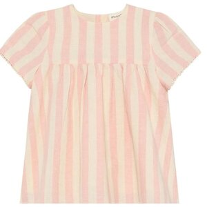 Minymo Minymo - Dress- Silver Pink-Cream 114275