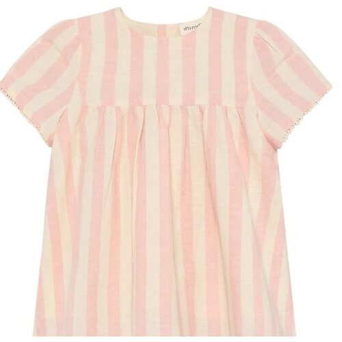 Minymo Minymo - Dress- Silver Pink-Cream 114275
