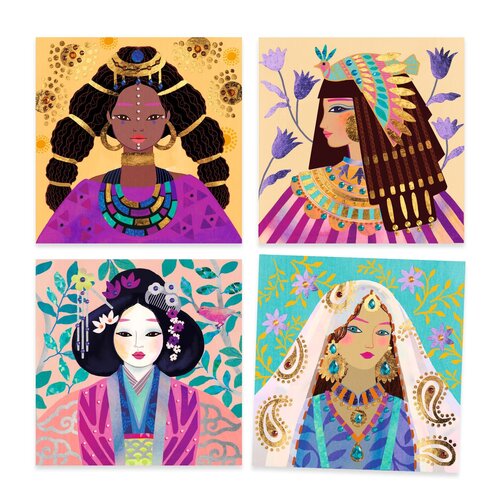 Djeco Knutseldoos - Metalliseren & Steentjes 'Kostbare Versieringen' (5-8j)