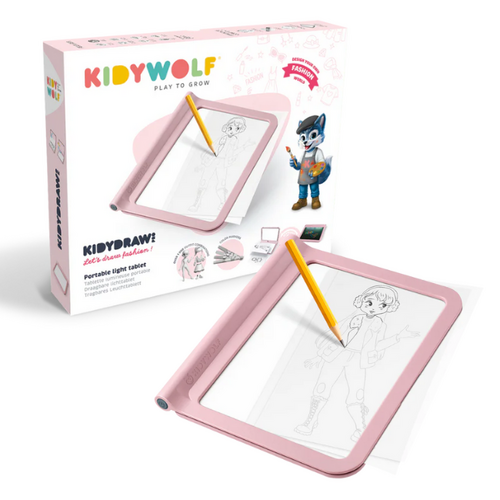 kidywolf KIDYDRAW-PRO - Tekentablet "Roze"