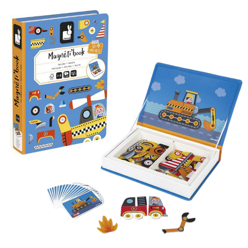 Janod Magneti'book - Voertuigen