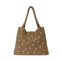 Studio Noos Teddy Mom Bag brown hearts