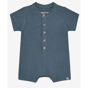 huttlelihut HUTTEliHUT - Playsuit SS Muslin - Bering Sea