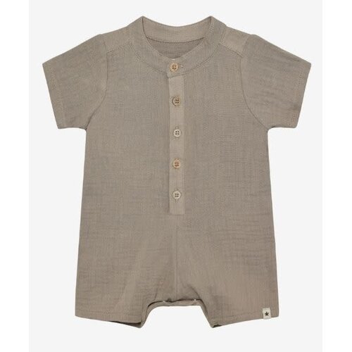 huttlelihut HUTTEliHUT - Playsuit SS Muslin - Moon Rock