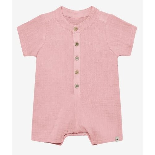 huttlelihut HUTTEliHUT - Playsuit SS Muslin - Pale Mauve