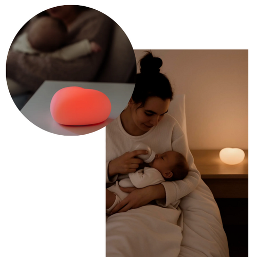 Flow Voedingslampje Ruby - Warm Grey