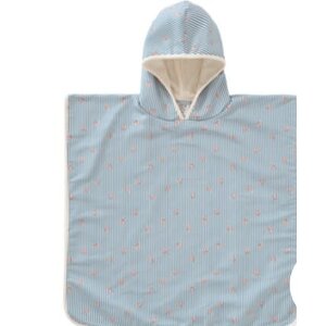 Fresk Fresk UV Poncho Stripes & crabs