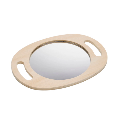 Tickit Gemakkelijk vast te houden Houten Spiegel