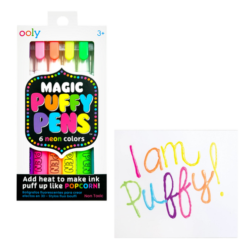 Ooly Magic Neon Puffy Pens (6st.)