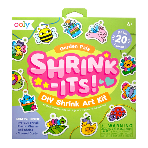 Ooly Shrink-Its! D.I.Y. Shrink Art Kit – Garden Pals