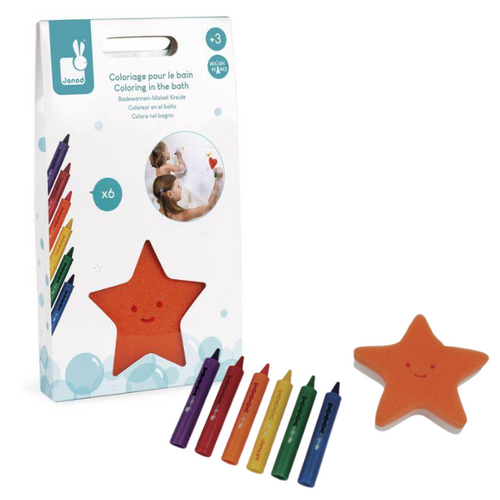 Janod Badkrijtjes (6st. + 1 spons)