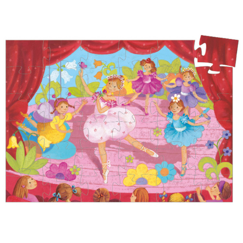 Djeco Puzzel - De Ballerina met de Bloem 36st. (+4)