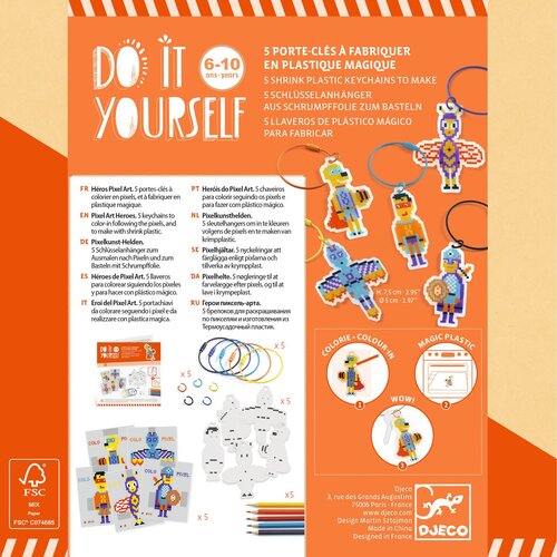 Djeco DIY - Pixel Art 'Helden' (6-10)