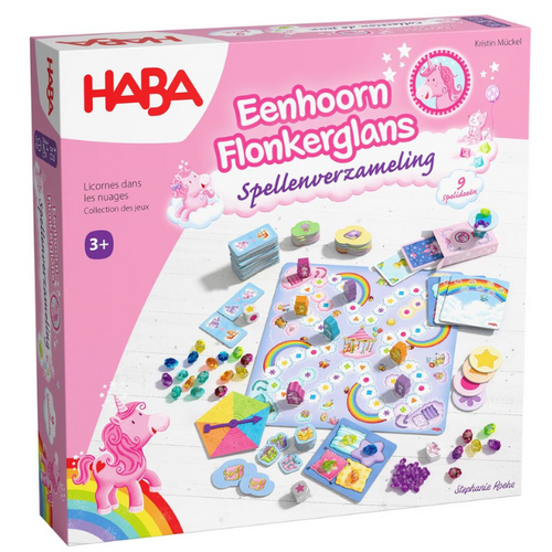 HABA Spel - Eenhoorn Flonkerglans "Spellenverzameling"