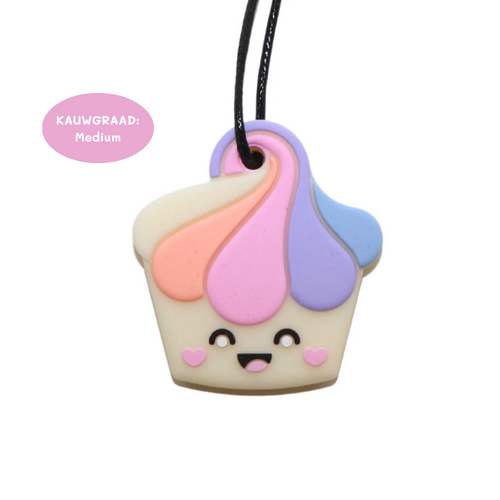 Jellystone Designs Bijtketting "Cupcake Pastel"