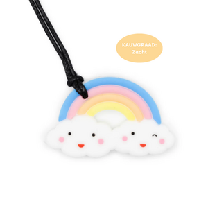 Jellystone Designs Bijtketting "Regenboog Pastel"