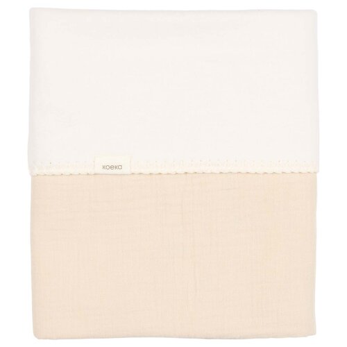 Koeka Wiegdeken Cotton Fleece Faro warm white