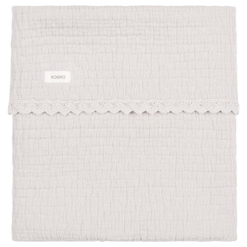 Koeka Wiegdeken Lace Elba stone Koeka Wiegdeken Lace Elba stone