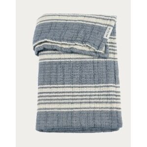 Meyco Baby Deken pre-washed hydrofiel jacquard Stripe Indigo75x100cm