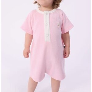 Petit Bateau Kort pakje van effen katoen voor baby's- Roze