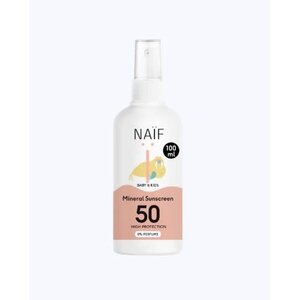 Naïf Minerale Zonnebrandspray - SPF50 - Parfumvrij - 100ml