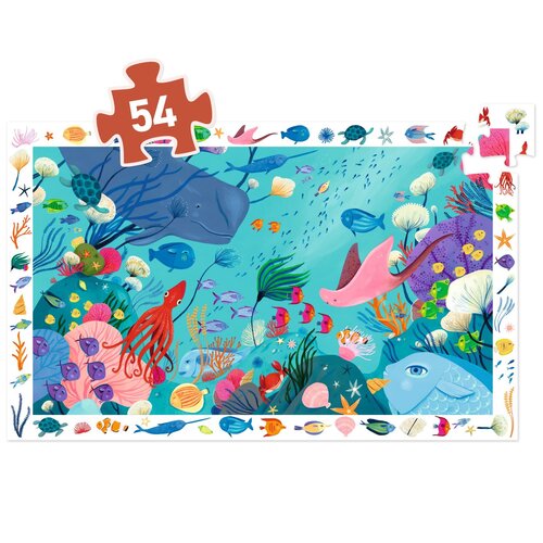 Djeco Observation Puzzel - Aquatisch 54st. (+4)