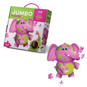 Crocodile Creek Maxi Vloerpuzzel - Olifant 48st. (+4)