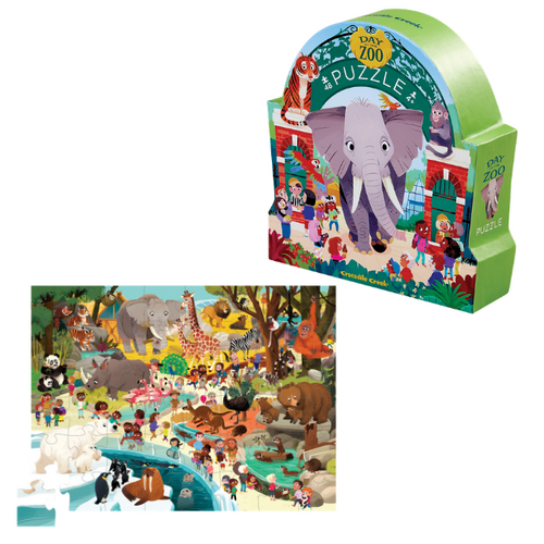 Crocodile Creek Puzzel - Dag in de dierentuin 48st. (+4)