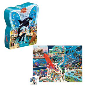 Crocodile Creek Puzzel - Dag in het aquarium 48st. (+4)