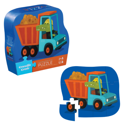 Crocodile Creek Puzzel - Constructie Truck 12st. (+2)
