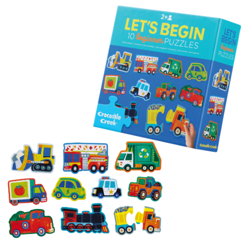 Crocodile Creek Duo Puzzel - Let's Begin 'Voertuigen' (+2)