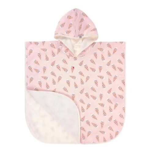 Lassig Beach Poncho Ice Cream pale pink